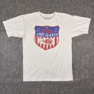 Hoonigan Tire Slayer T-Shirt Men's Large Racing Drifting Short Sleeve USA Cars